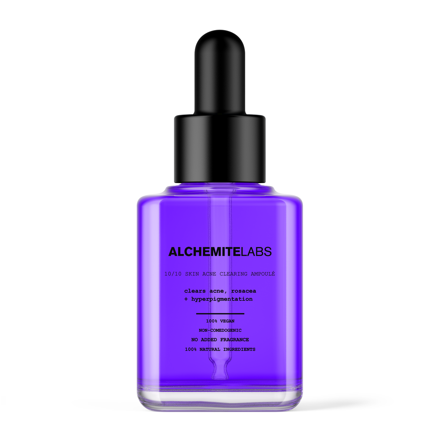 1010 Ampoule White Background Clear