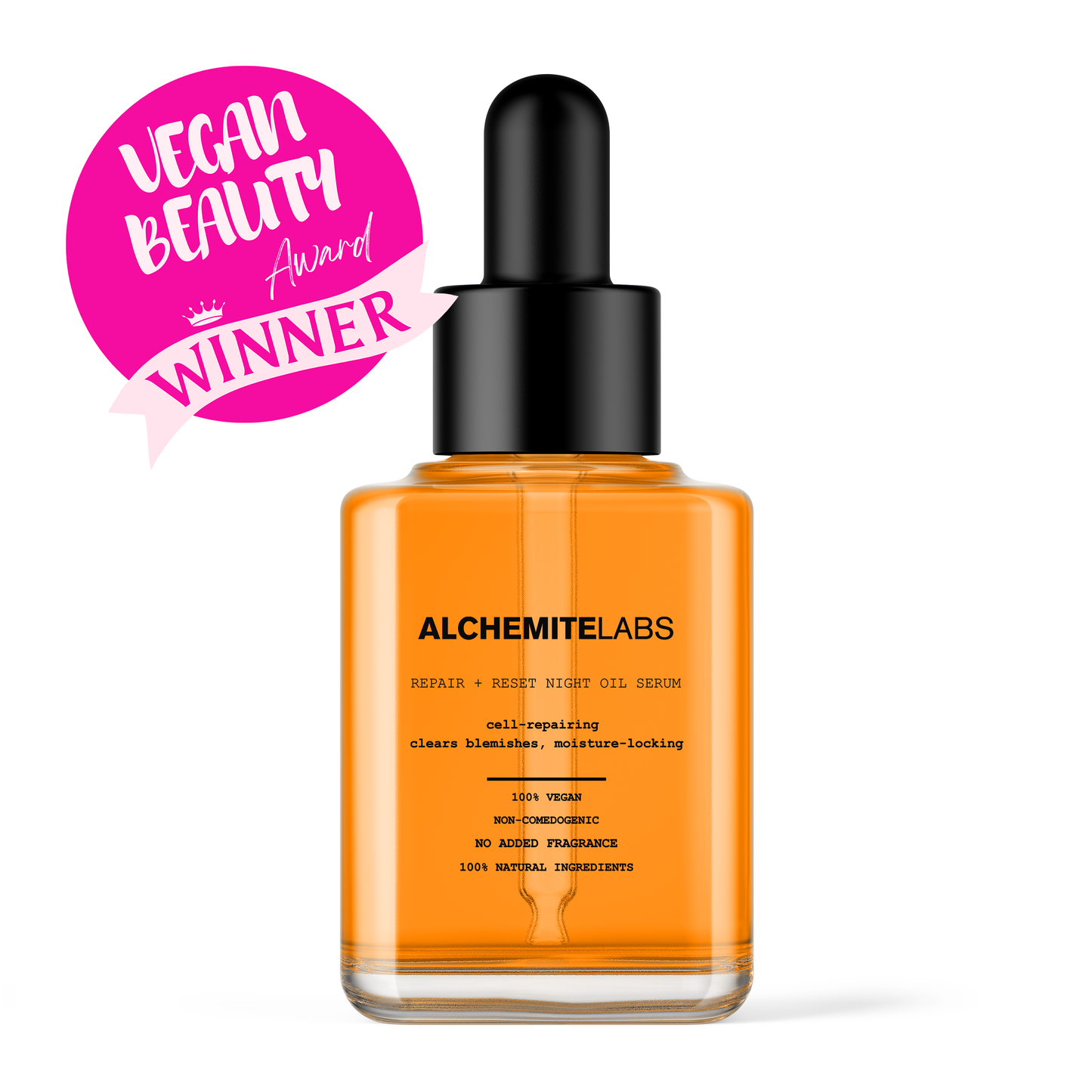 Repair + Reset Night Oil Serum Centella Asiatica 2% Salicylic Acid + Sea Buckthorn - Alchemitelabs Skincare UK